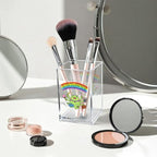 Vgrti You Are Not Superhuman Acrylic Cosmetic Pencil Pen Holder Cup, Boho Cute - Image 3