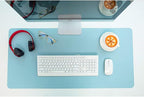 SUJAYU Dual Sided PU Leather Desk Pad, Mouse Pad, Office Desk Mat, Non-Slip - Image 6