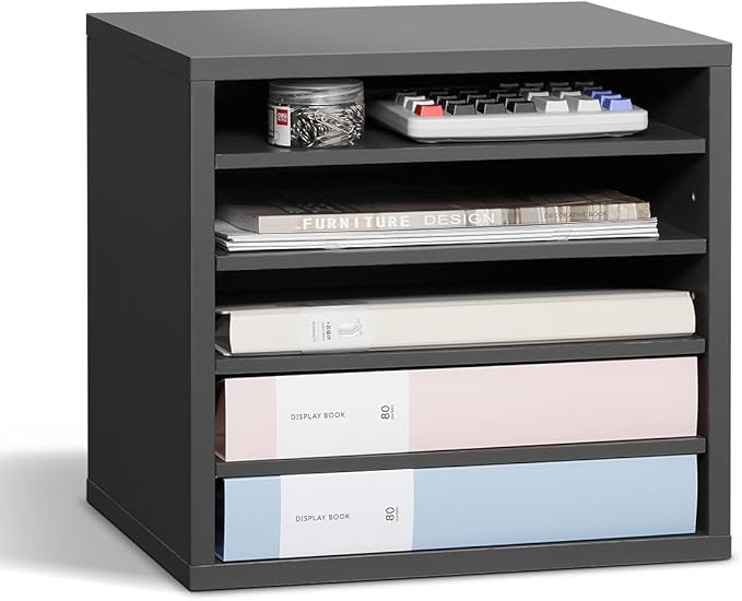 VEVOR Literature Organizer, 5 Compartments Office Mailbox by VEVOR
