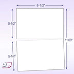 NextDayLabels - Letter Size White Perforated Blank Post Card Cardstock - Image 2