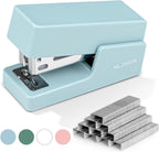 NUSIGN Mini Stapler with 830 Staples, Small Cute Desk Staplers, 25 Sheet Capacity, Blue