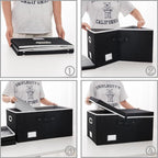 PRANDOM Storage Boxes with Lids Fabric Collapsible Storage Bins Organizer - Image 7