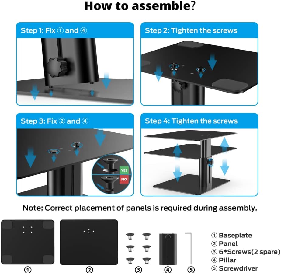 boyata monitor stand, adjustable height metal desktop riser on a desk or shelf