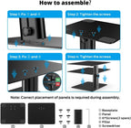 boyata monitor stand, adjustable height metal desktop riser on a desk or shelf