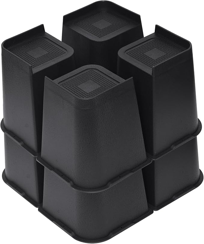 MXMZHXU Bed Risers 2 inch, 3 inch, 4 inch, 6 inch or 8 inch Heavy Duty by MXMZHXU