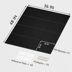 Neatsure Large Cork Board for Wall, 12 Panels Felt Tiles Tack Push Pin Board - Image 3
