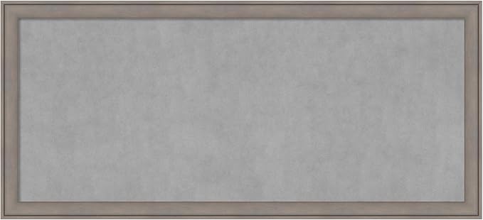 Amanti Art Grey Framed Magnetic Board 23x51 Oversize Vision Board by AmantiArt