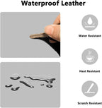 PU Leather Desk Pad Protector Gaming Mouse Pad Non Slip Desk Mat - Image 2