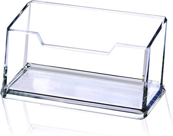 Clear Acrylic Business Card Holder, Name Card Organizer by MESCHETT