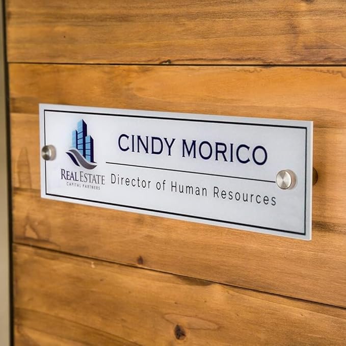 Personalized Office Door Sign, Custom Acrylic Name Plate - Image 4