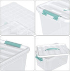 Loiycg 6 Pack Plastic Latching Box - Image 3