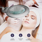 Neatfi XL Bifocal LED Magnifying Lamp, 7-Inch Acrylic Lens, 5D/20D Magnification - Image 3