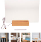 COHEALI Transparent Acrylic Desktop Message Board Frameless Office Note Board - Image 7