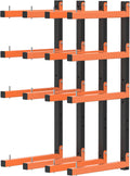 lumber storage rack wall mount, foldable 8-level wood, main product view