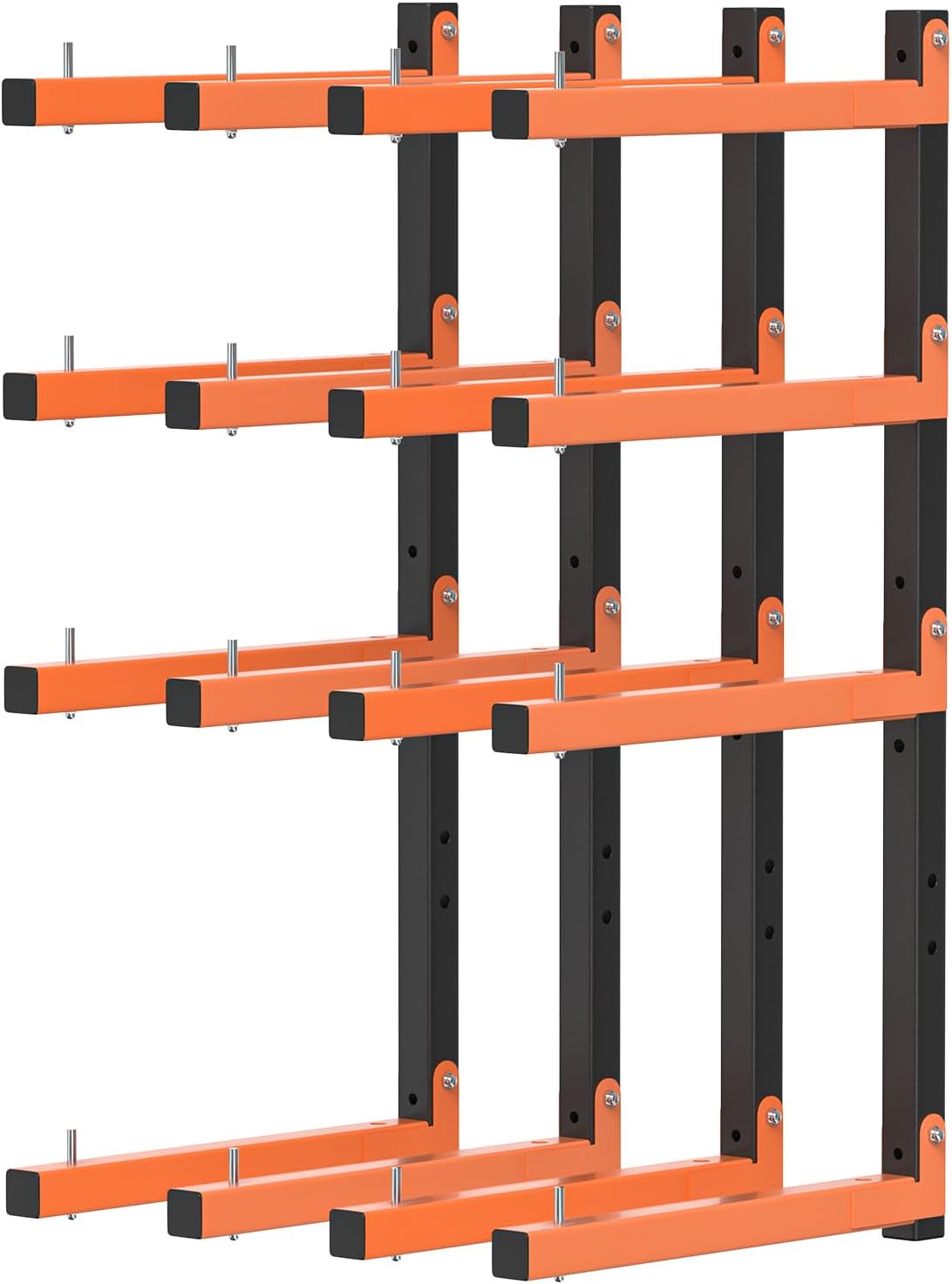 lumber storage rack wall mount, foldable 8-level wood, main product view