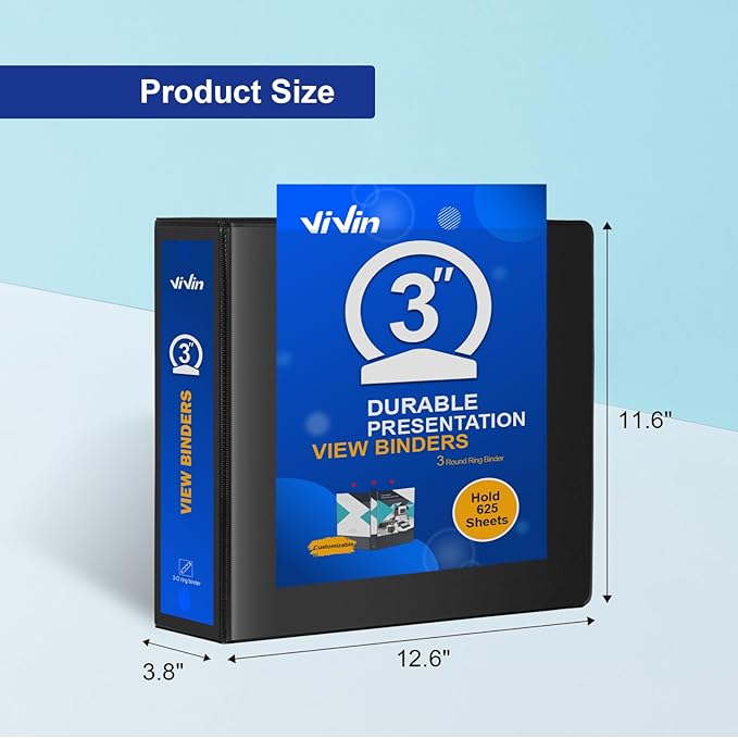 ViVin 3 Ring Binder 3 inch - Image 3