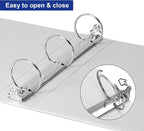 3 Ring Binder 2 Inch, ViVin Sturdy 2"-Round Ring Binder - Image 4