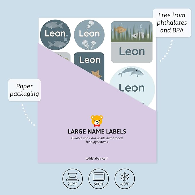 Large Name Labels for Kids - Image 3