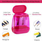 Colored Manual Pencil Sharpeners in Bulk, BOPART 24pcs Small Handheld Pencil - Image 2