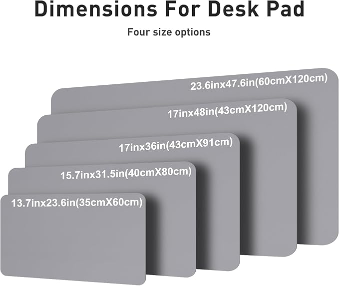Aothia Faux Leather Desk Mat – Large Mouse Pad, Non-Slip PU Leather Blotter - Image 5