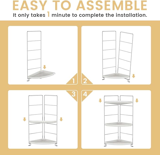 JANUS LiANG 3-Tier Bathroom Counter Organizer, Plastic Bathroom Organizer - Image 7