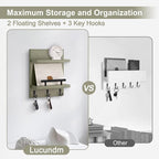 Lucundm Key Holder Wall Mount, Mail Shelf Decor - Image 4