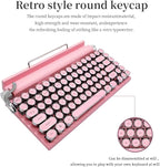 Adventurers Typewriter-Style Retro Mechanical Keyboard LED Backlight 83 Keys - Image 7