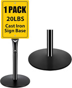INNOVSIGN Heavy Duty Cast Iron Sign Post by INNOVSIGN