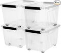 Citylife 54 QT Clear Plastic Storage Bins by Anywish