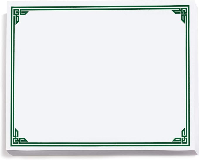 PaperDirect Green on White Classic Specialty Certificates, 8½ x11, Foil Accents by PaperDirect