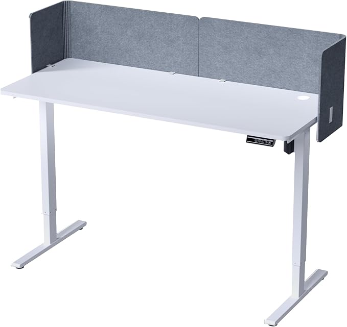 ERGO COLLECT Desk Privacy Panel, 2-in-1 Adjustable Acoustic Desktop Partition by ERGOCOLLECT