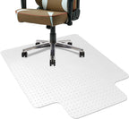 32"x48" Office Chair Mat for Carpet with Lip, Flat Shipping | Heavy Duty Hard Clear Chair Mats, Under Desk Protector Floor Mat, Smooth Glide Plastic Rolling Computer ChairMat