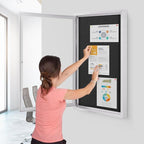 SWANCROWN Outdoor Bulletin Board Weatherproof 36x24in, Enclosed Bulletin Board - Image 9