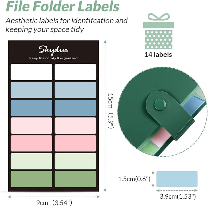 SKYDUE Expanding File Organizer - Image 7