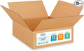 IDL Packaging-B-12124-25 Flat Corrugated Shipping Boxes 12"L x 12”W x 4"H by IDLPackaging