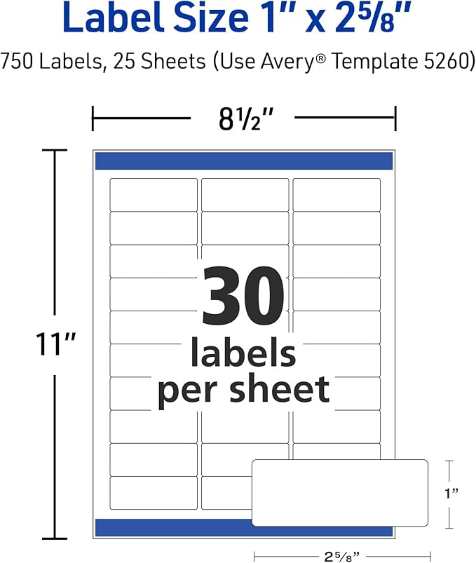 Avery Easy Peel Printable Address Labels - Image 5