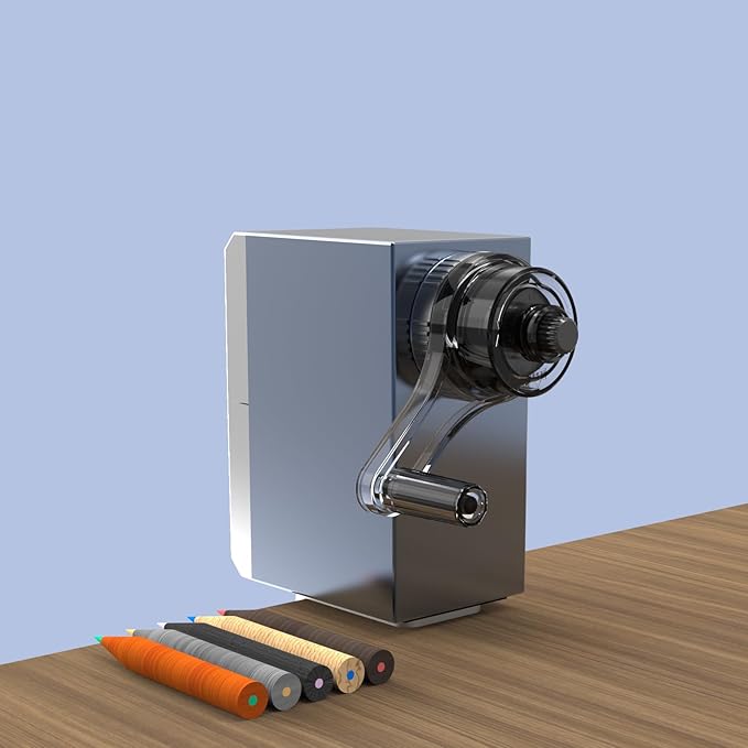Premium Desktop Manual Pencil Sharpener, Desk Mount Design - Image 2