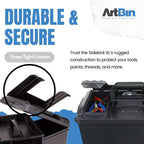 artbin sidekick xl carrying case with handle, black, package contents