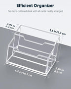 Uniclife Acrylic Business Card Holder - Image 2