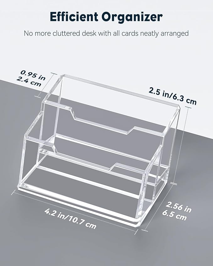 Uniclife Acrylic Business Card Holder - Image 2