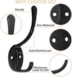 Homanu 14 Pack Coat Hooks Wall Mounted - Image 3