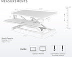 VIVO 26 inch Desk Converter, K Series, Height Adjustable Sit to Stand Riser - Image 3