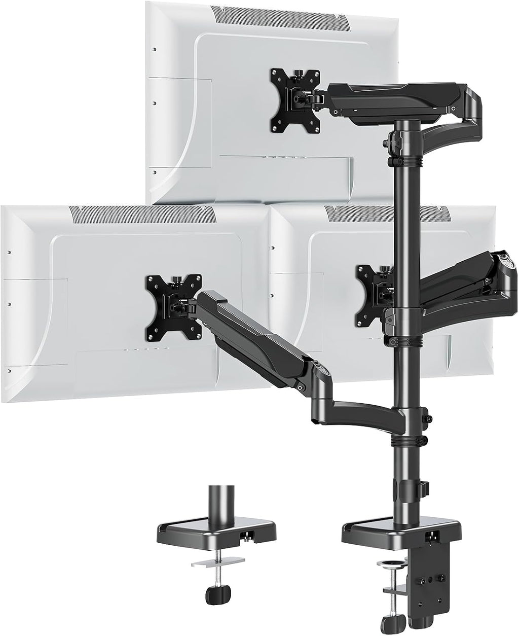 triple monitor mount fits max 32" computer screen, main product view