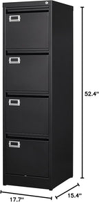 BYNSOE 4 Drawer File Cabinet - Image 3