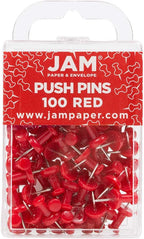 JAM PAPER Colorful Push Pins by JAMPaper