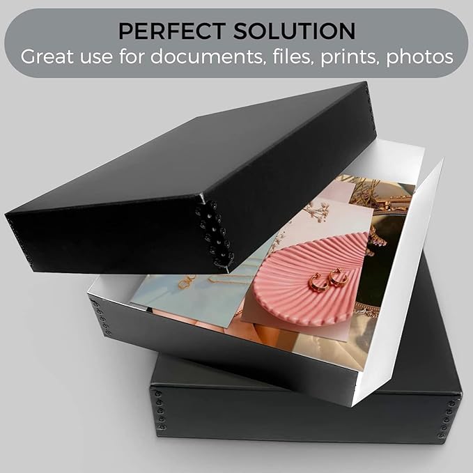 Lineco Museum Archival Storage Box, 11.75x15.25x3 in. Drop Front Design. - Image 6
