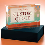 Personalized Gifts, Custom Quote Block Letter Board, Crystal-Clear Acrylic - Image 4