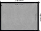 Amanti Art Black Framed Magnetic Board 19x25 Medium Vision Board - Image 4