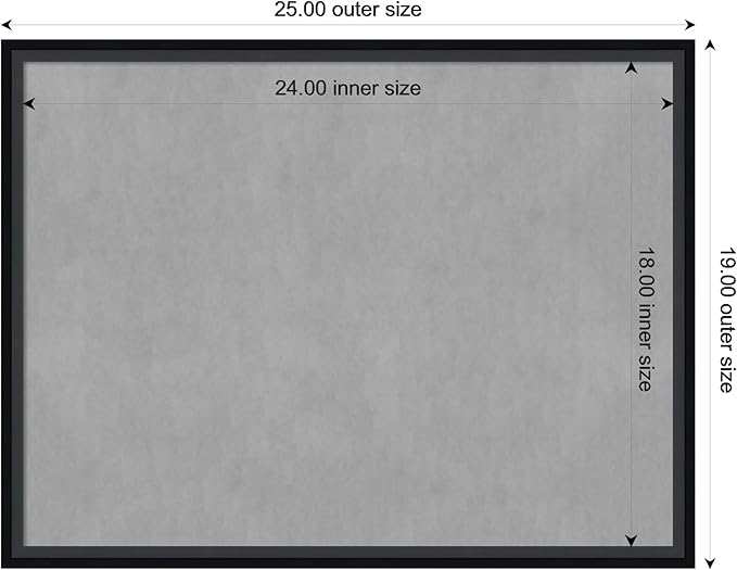 Amanti Art Black Framed Magnetic Board 19x25 Medium Vision Board - Image 4