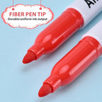 Affisure Red Permanent Markers Bulk, Quick Drying and Fade Resistant, Fine - Image 5
